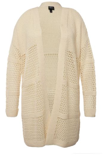 Moda za polnejše Kardigan mrežasti duži kroj plus velikost, xxl, Ulla Popken in Johann Popken (JP1880)