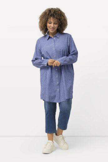 Moda za polnejše Bluza dužeg kroja na pruge plus velikost, xxl, Ulla Popken in Johann Popken (JP1880)