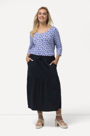 Moda za polnejše Suknja na volane plus velikost, xxl, Ulla Popken in Johann Popken (JP1880)