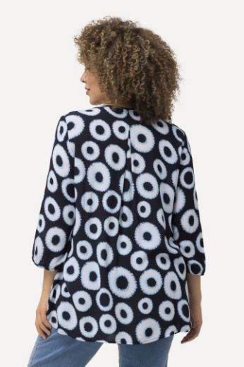 Moda za polnejše Bluza 3/4 rukavi motiv krugova plus velikost, xxl, Ulla Popken in Johann Popken (JP1880)