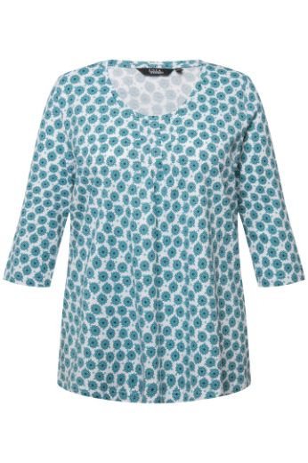 Moda za polnejše Majica 3/4 rukava cvjetnog printa plus velikost, xxl, Ulla Popken in Johann Popken (JP1880)