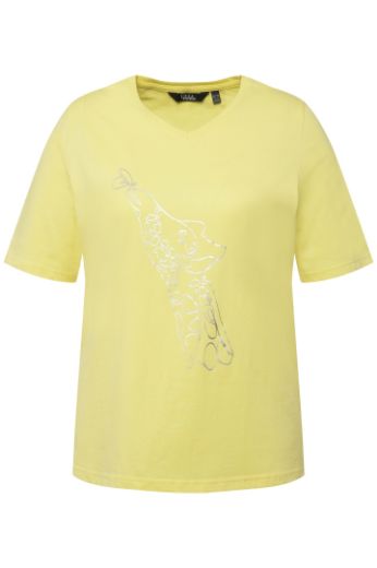 Moda za polnejše Majica kratkih rukava V ovratnika motiv delfina plus velikost, xxl, Ulla Popken in Johann Popken (JP1880)