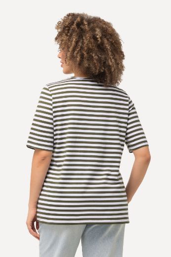 Moda za polnejše Majica kratkih rukava V ovratnika na pruge motiv delfina plus velikost, xxl, Ulla Popken in Johann Popken (JP1880)
