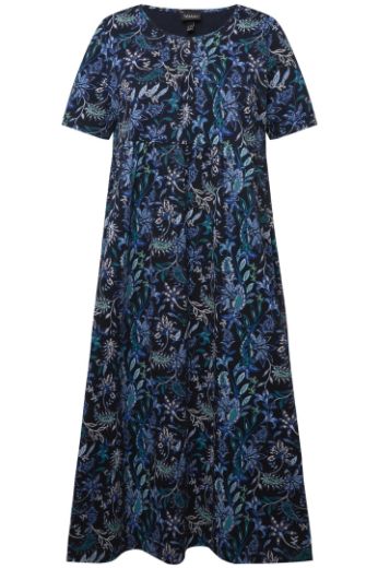 Moda za polnejše Haljina midi kratkih rukava s cvjetnim printom plus velikost, xxl, Ulla Popken in Johann Popken (JP1880)
