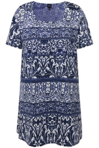 Moda za polnejše Majica  kratkih rukava dužeg kroja s printom plus velikost, xxl, Ulla Popken in Johann Popken (JP1880)