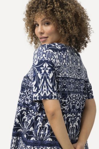 Moda za polnejše Majica  kratkih rukava dužeg kroja s printom plus velikost, xxl, Ulla Popken in Johann Popken (JP1880)
