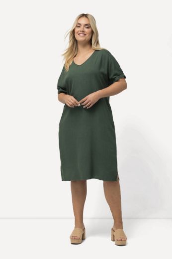 Moda za polnejše Haljina V ovratnika kratkih rukava plus velikost, xxl, Ulla Popken in Johann Popken (JP1880)