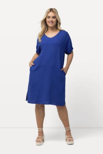 Moda za polnejše Haljina V ovratnika kratkih rukava plus velikost, xxl, Ulla Popken in Johann Popken (JP1880)