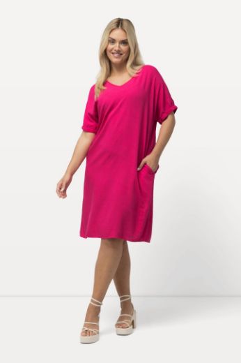 Moda za polnejše Haljina V ovratnika kratkih rukava plus velikost, xxl, Ulla Popken in Johann Popken (JP1880)