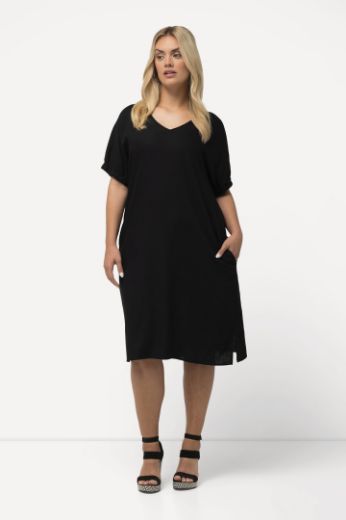 Moda za polnejše Haljina V ovratnika kratkih rukava plus velikost, xxl, Ulla Popken in Johann Popken (JP1880)