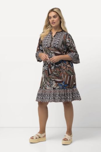 Moda za polnejše Haljina kratkih rukava s printom plus velikost, xxl, Ulla Popken in Johann Popken (JP1880)