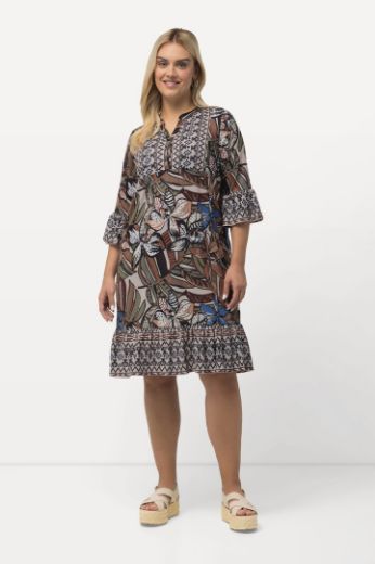 Moda za polnejše Haljina kratkih rukava s printom plus velikost, xxl, Ulla Popken in Johann Popken (JP1880)