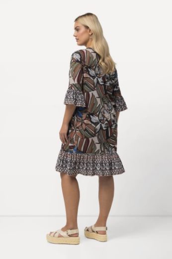 Moda za polnejše Haljina kratkih rukava s printom plus velikost, xxl, Ulla Popken in Johann Popken (JP1880)