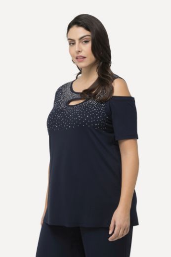 Moda za polnejše Majica s otvorima i ukrasnim dodacima plus velikost, xxl, Ulla Popken in Johann Popken (JP1880)