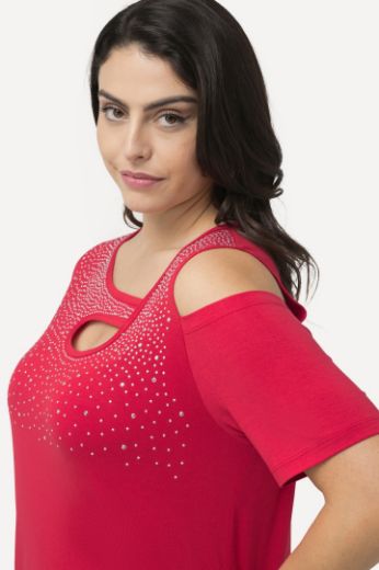 Moda za polnejše Majica s otvorima i ukrasnim dodacima plus velikost, xxl, Ulla Popken in Johann Popken (JP1880)