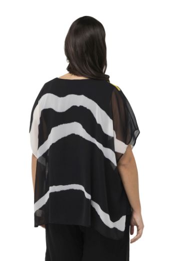 Moda za polnejše Bluza elegantna s printom cvijeća i pruga plus velikost, xxl, Ulla Popken in Johann Popken (JP1880)