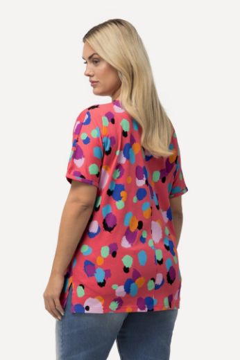 Moda za polnejše Majica kratkih rukava s printom nepravilnih krugova plus velikost, xxl, Ulla Popken in Johann Popken (JP1880)