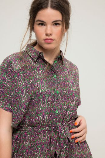 Moda za polnejše Haljina maxi na vezanje plus velikost, xxl, Ulla Popken in Johann Popken (JP1880)