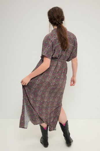 Moda za polnejše Haljina maxi na vezanje plus velikost, xxl, Ulla Popken in Johann Popken (JP1880)