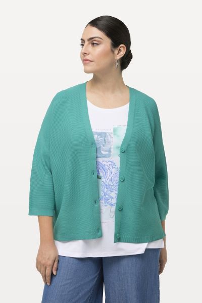 Slika Kardigan kraćeg kroja s 3/4 rukavima