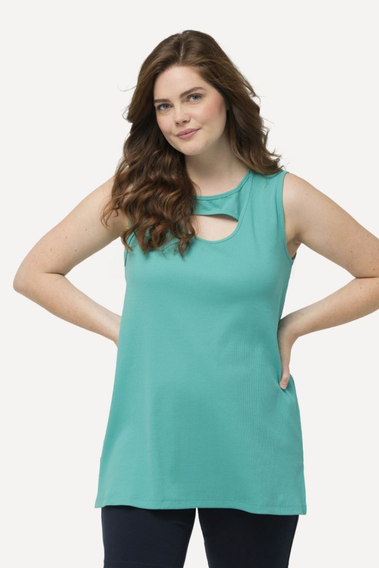 Moda za polnejše Majica bez rukava s otvorom plus velikost, xxl, Ulla Popken in Johann Popken (JP1880)