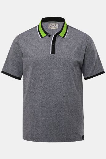 Moda za polnejše Majica Polo kratkih rukava s prugama na ovratniku plus velikost, xxl, Ulla Popken in Johann Popken (JP1880)