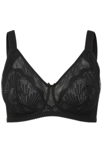 Moda za polnejše Grudnjak bez žice s dekorativnom čipkom plus velikost, xxl, Ulla Popken in Johann Popken (JP1880)
