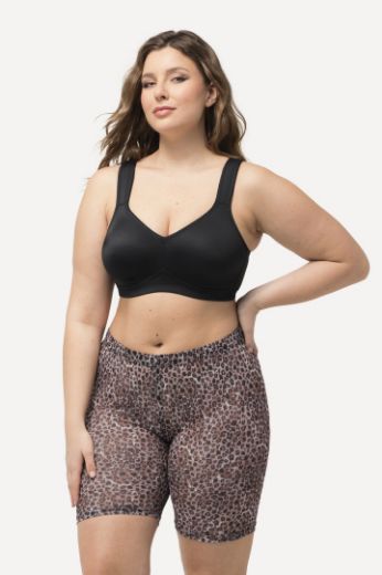 Moda za polnejše Hlače biciklističke motiv leoparda plus velikost, xxl, Ulla Popken in Johann Popken (JP1880)