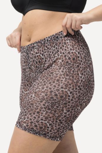 Moda za polnejše Hlače biciklističke motiv leoparda plus velikost, xxl, Ulla Popken in Johann Popken (JP1880)