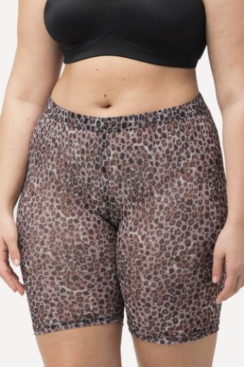 Moda za polnejše Hlače biciklističke motiv leoparda plus velikost, xxl, Ulla Popken in Johann Popken (JP1880)