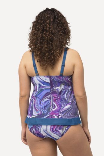 Moda za polnejše Kupaći kostim Tankini s motivom mramora plus velikost, xxl, Ulla Popken in Johann Popken (JP1880)