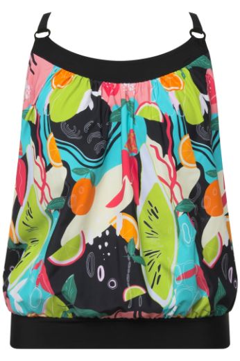 Moda za polnejše Kupaći kostim Tankini s voćnim printom plus velikost, xxl, Ulla Popken in Johann Popken (JP1880)