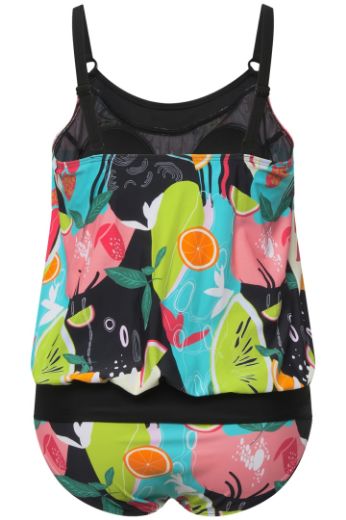Moda za polnejše Kupaći kostim Tankini s voćnim printom plus velikost, xxl, Ulla Popken in Johann Popken (JP1880)