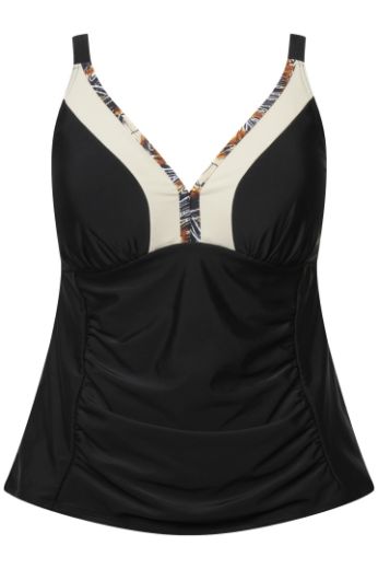 Moda za polnejše Kupaći kostim Tankini V izreza plus velikost, xxl, Ulla Popken in Johann Popken (JP1880)