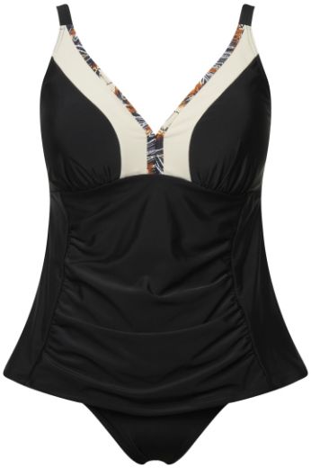 Moda za polnejše Kupaći kostim Tankini V izreza plus velikost, xxl, Ulla Popken in Johann Popken (JP1880)