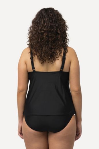 Moda za polnejše Kupaći kostim Tankini V izreza plus velikost, xxl, Ulla Popken in Johann Popken (JP1880)