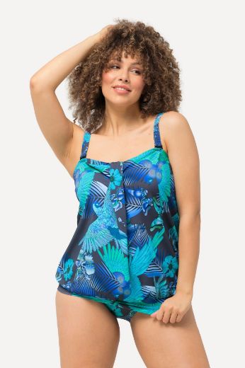 Moda za polnejše Kupaći kostim Tankini s printom ptica plus velikost, xxl, Ulla Popken in Johann Popken (JP1880)