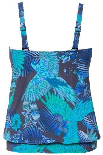 Moda za polnejše Kupaći kostim Tankini s printom ptica plus velikost, xxl, Ulla Popken in Johann Popken (JP1880)