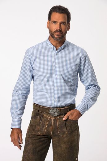 Moda za polnejše Košulja dugih rukava karirana plus velikost, xxl, Ulla Popken in Johann Popken (JP1880)