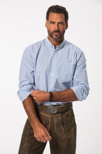 Moda za polnejše Košulja dugih rukava karirana plus velikost, xxl, Ulla Popken in Johann Popken (JP1880)