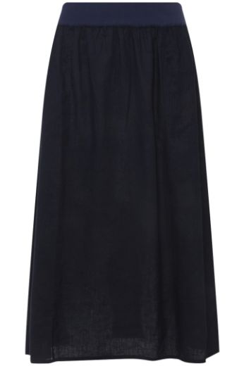 Moda za polnejše Suknja lanena s elastičnim pojasom plus velikost, xxl, Ulla Popken in Johann Popken (JP1880)