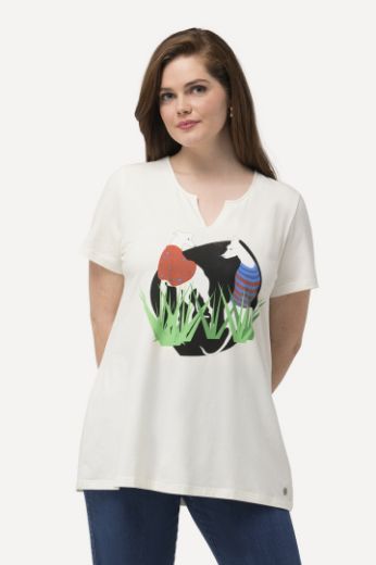 Moda za polnejše Majica kratkih rukava A kroja motiv psa plus velikost, xxl, Ulla Popken in Johann Popken (JP1880)