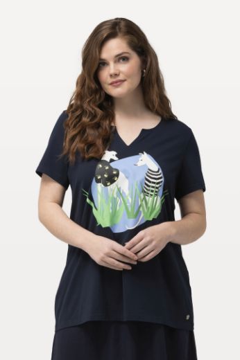 Moda za polnejše Majica kratkih rukava A kroja motiv psa plus velikost, xxl, Ulla Popken in Johann Popken (JP1880)