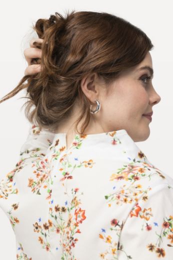 Moda za polnejše Bluza povišenog ovratnika cvjetnog printa plus velikost, xxl, Ulla Popken in Johann Popken (JP1880)