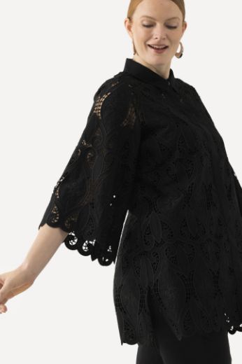 Moda za polnejše Košulja 3/4 rukavi od čipke plus velikost, xxl, Ulla Popken in Johann Popken (JP1880)