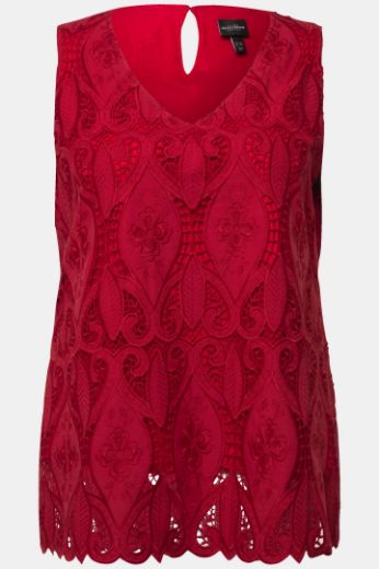 Moda za polnejše Košulja 3/4 rukavi od čipke plus velikost, xxl, Ulla Popken in Johann Popken (JP1880)