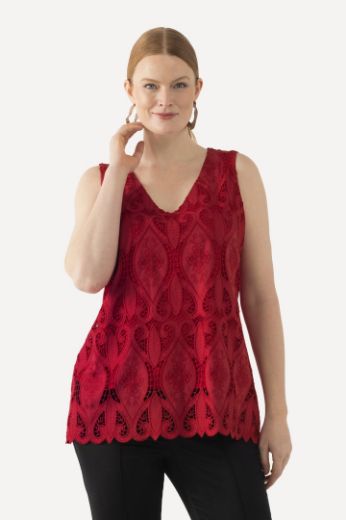 Moda za polnejše Košulja 3/4 rukavi od čipke plus velikost, xxl, Ulla Popken in Johann Popken (JP1880)