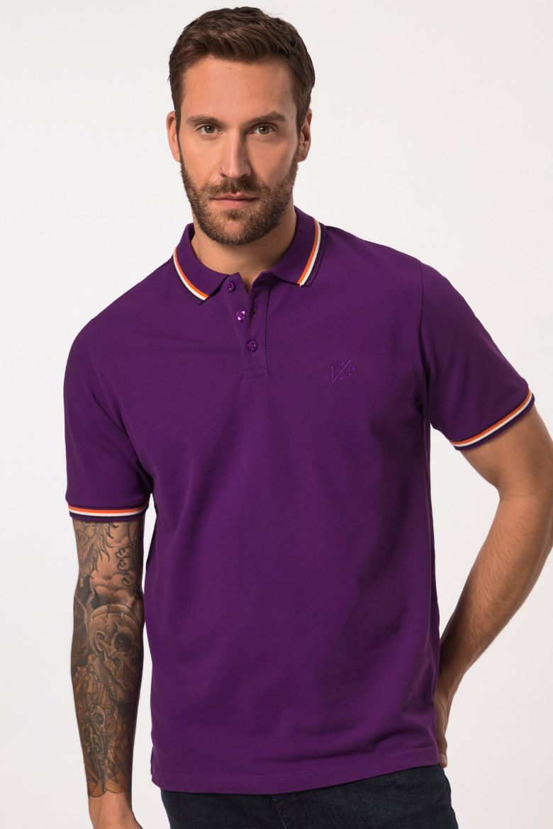 Moda za polnejše Majica polo kratkih rukava s prugama na kragni i obrubu rukava plus velikost, xxl, Ulla Popken in Johann Popken (JP1880)
