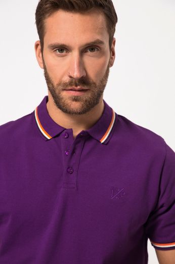 Moda za polnejše Majica polo kratkih rukava s prugama na kragni i obrubu rukava plus velikost, xxl, Ulla Popken in Johann Popken (JP1880)