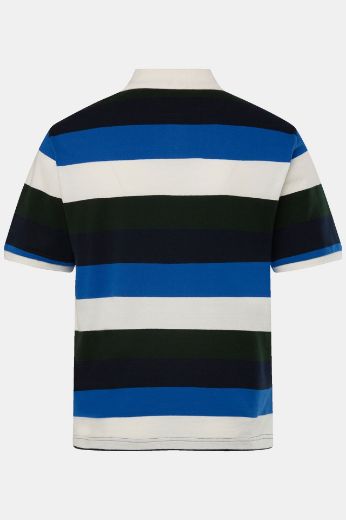 Moda za polnejše Majica polo kratkih rukava na pruge plus velikost, xxl, Ulla Popken in Johann Popken (JP1880)